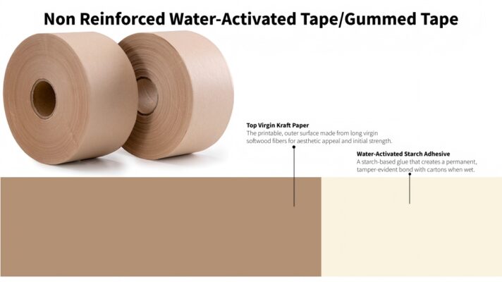 Non Reinfored Water-Activated Tape (WAT) Construction Layers