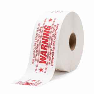 Tamper-evident warning Printed Reinforced Water-Activated Tape