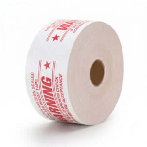 WARNING Printed Reinforced Water-Activated Tape